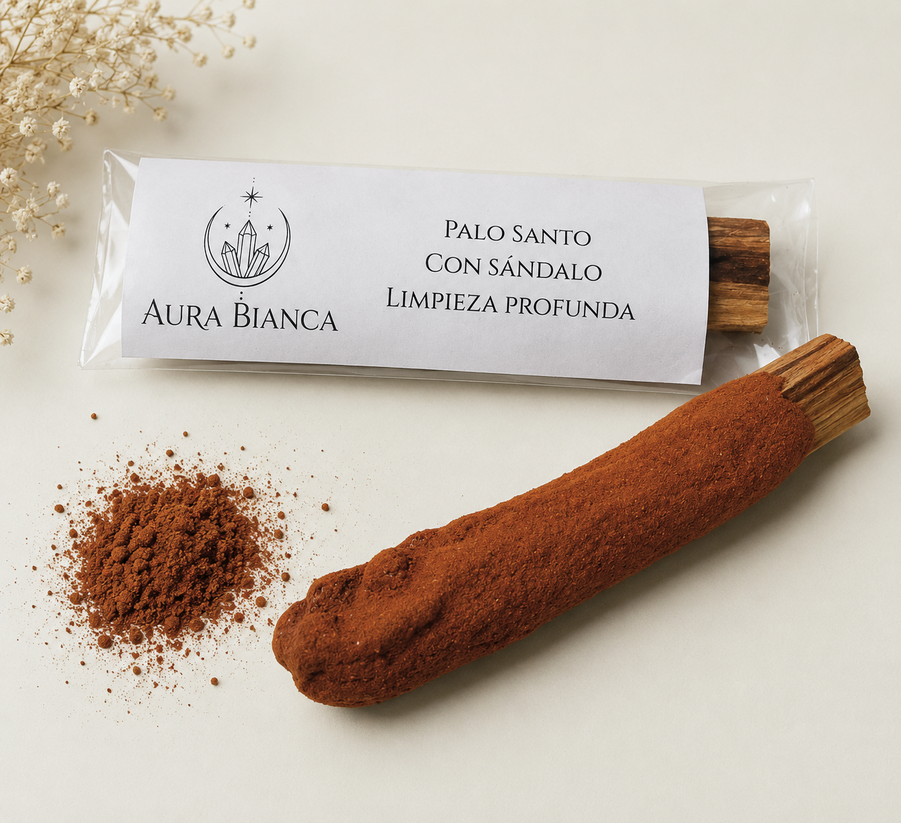 Palo Santo revestido con Sándalo "Limpieza profunda"