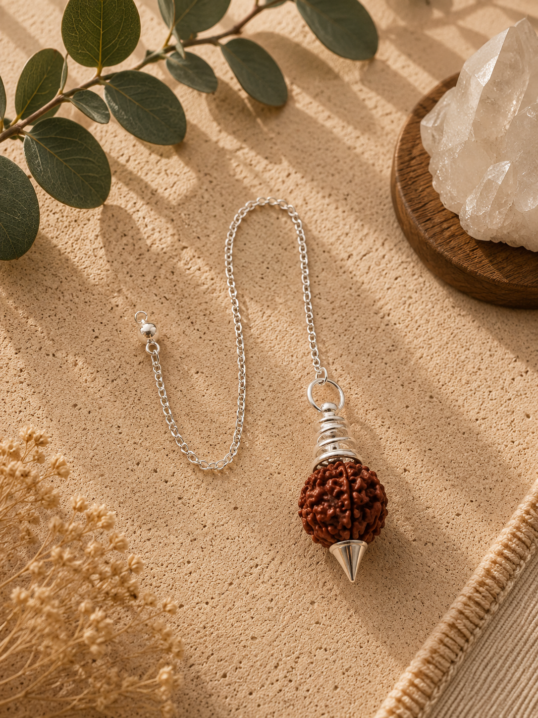 Péndulo de Semilla de Rudraksha
