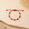 Pulsera 7 nudos Roja