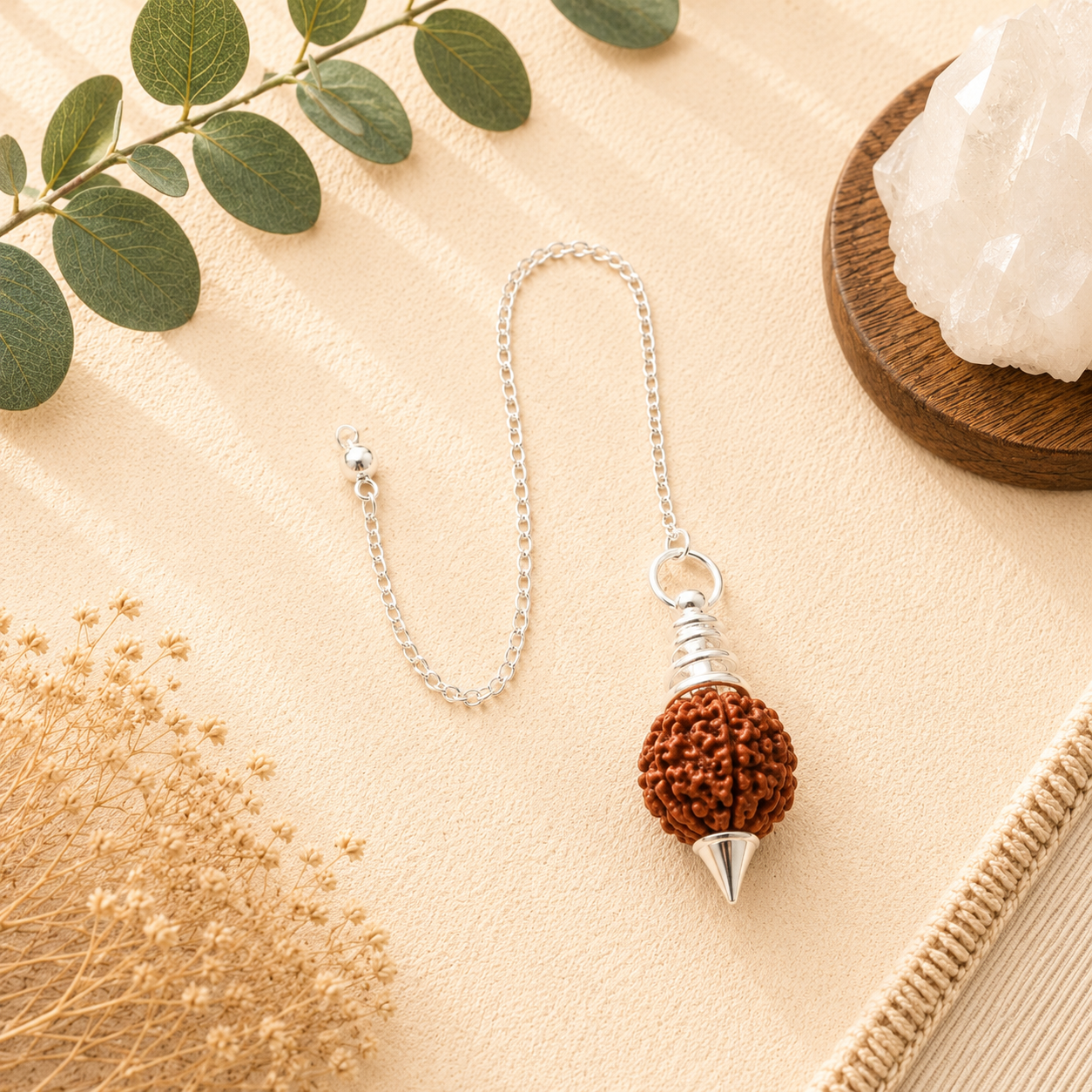 Péndulo de Semilla de Rudraksha